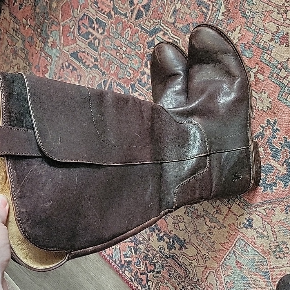 Frye paige leather riding boots